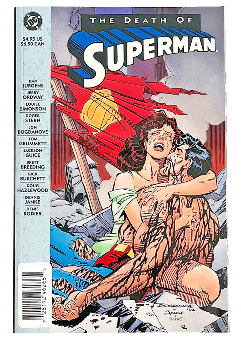 RARE The Death of Superman Comic Book 1st Edition Print 1993 excellent condition